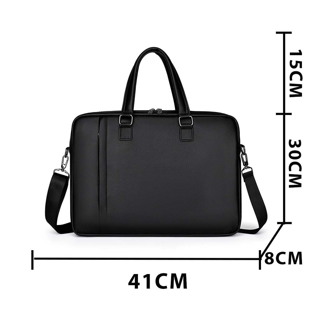 Dollcini Férfi Laptoptáska– Kopásálló, Fekete nylon (vízálló)