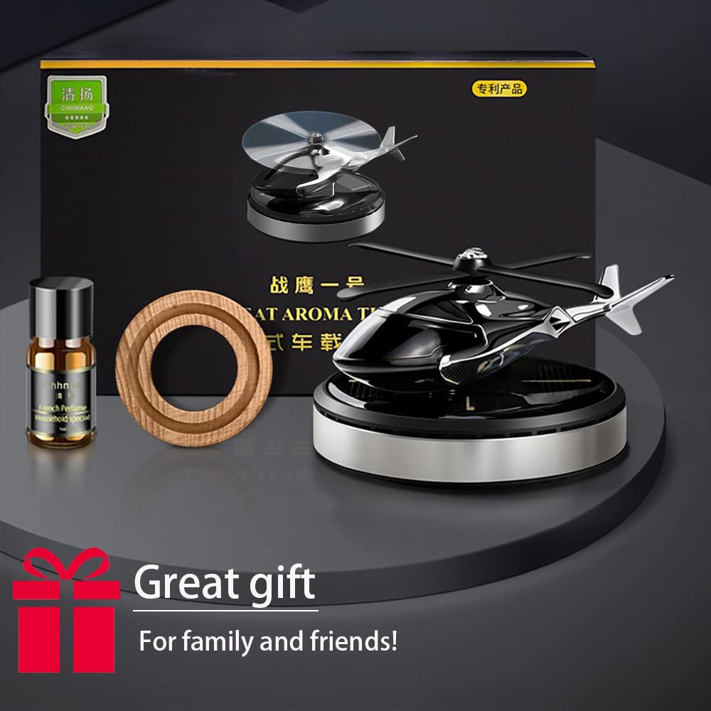 Dollcini, Helikopter formájú napelemes autóillatosító – forgó aromadiffúzor (ezüst)