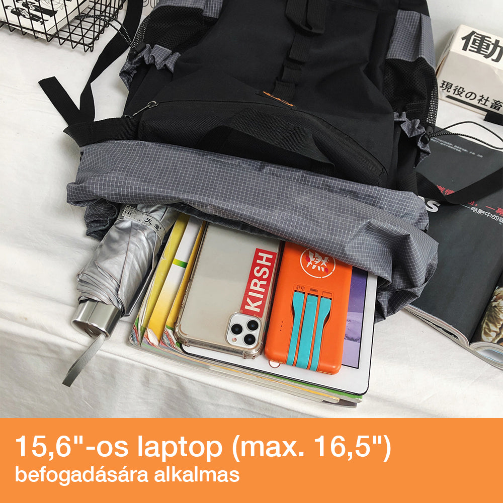 Dollcini Nagy Kapacitású Laptop Hátizsák – 15.6”, Ergonomikus és Vízálló, Napi Használatra