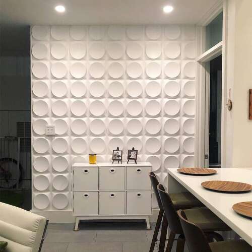 Dollcini Otthon 3D PVC Falpanel – Modern Geometrikus Mintás Dekoráció