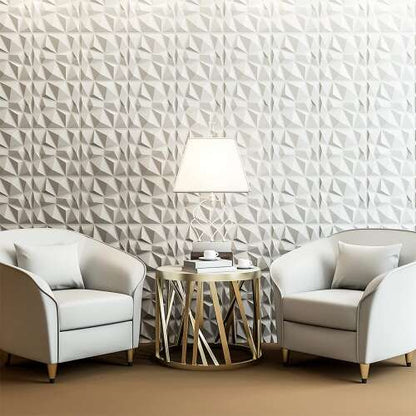 Dollcini Otthon 3D PVC Falpanel – Modern Geometrikus Mintás Dekoráció