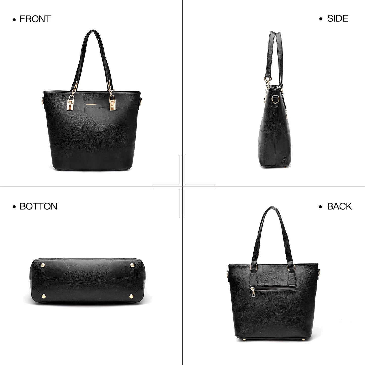 Dollcini Set de Genți de Mână pentru Femei – Set Elegant de 6 Genți din Piele Ecologică
