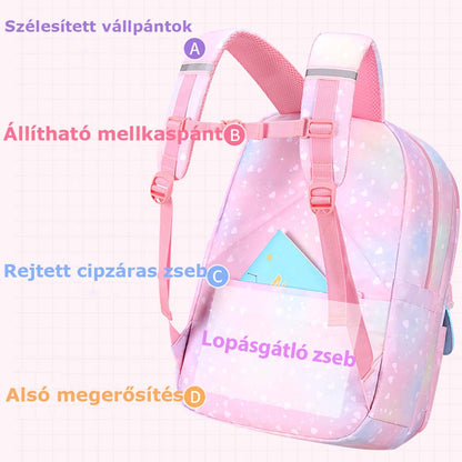 Dollcini Stílusos Hátizsák Lányoknak – Elegáns és Praktikus Iskolatáska
