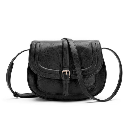 Dollcini női Crossbody táska nyeregtáska válltáska kézitáska, mini válltáska könnyű és divatos, fekete