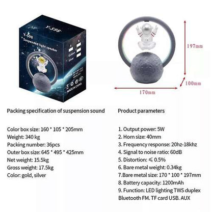 Dollcini Home Astronaut Bluetooth Speaker – With LED Lighting