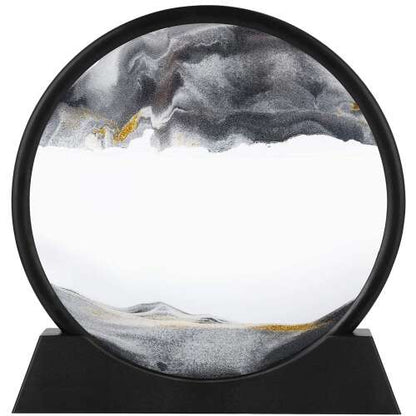 Dollcini Otthon 3D Dinamikus Homokfestmény – Közepes Üvegkeret Dekoráció,12", 27 cm