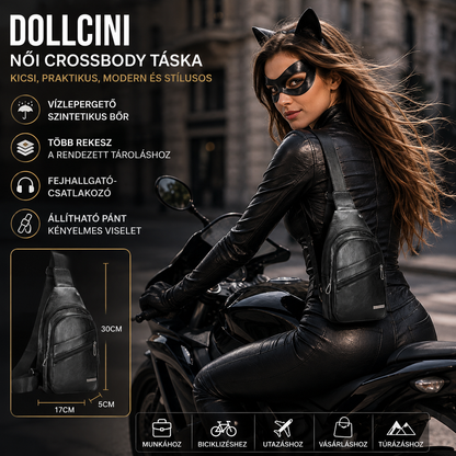 Dollcini Női Műbőr Válltáska – Stílusos és Kompakt Urban Crossbody