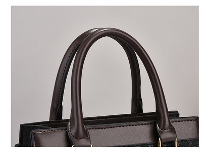 Dollcini Set Pentru Femei: Geantă Tote Mare și Portofel – Elegantă, cu Fermoar și Curea de Umăr