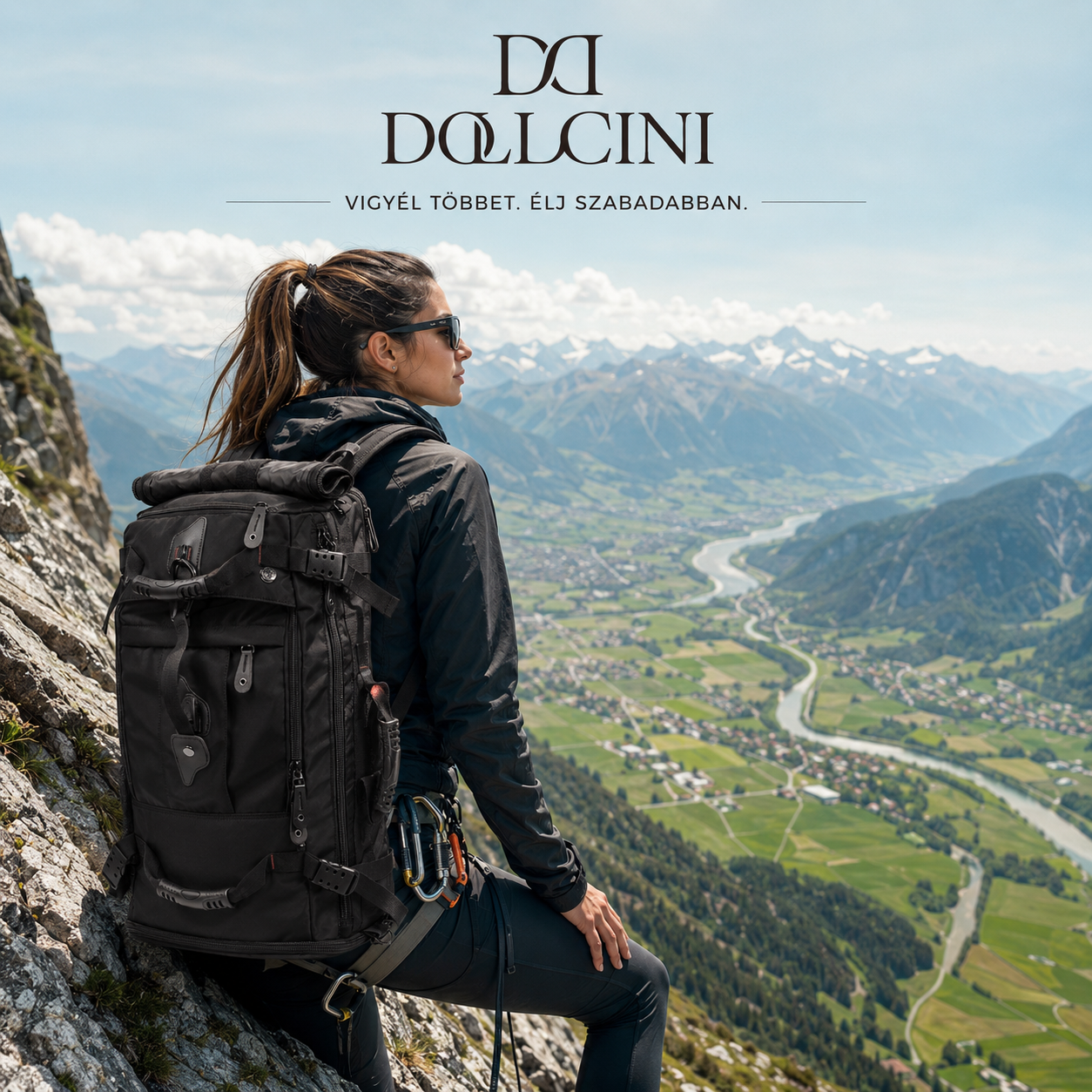 Dollcini Men's Travel Backpack – Large Capacity, Waterproof, with USB Port