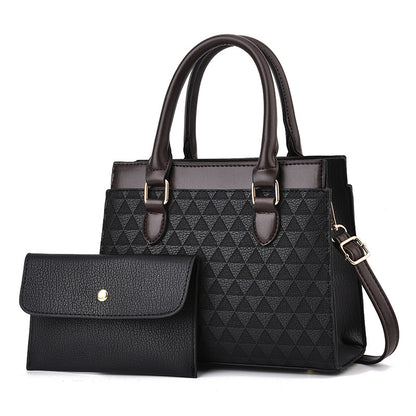 Dollcini Set Pentru Femei: Geantă Tote Mare și Portofel – Elegantă, cu Fermoar și Curea de Umăr