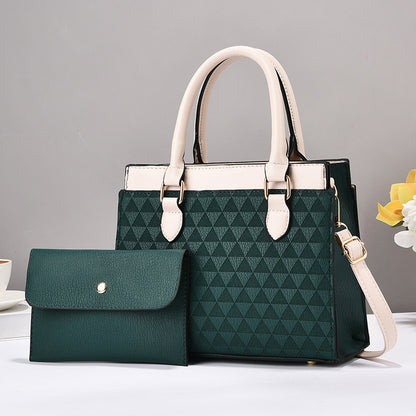 Dollcini Set Pentru Femei: Geantă Tote Mare și Portofel – Elegantă, cu Fermoar și Curea de Umăr