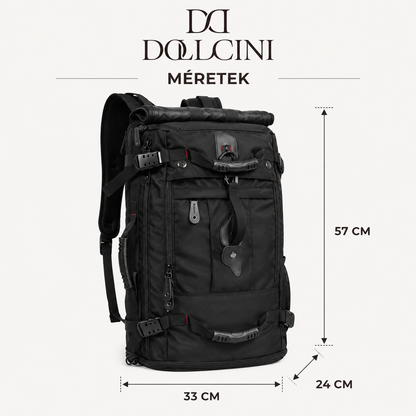 Dollcini Men's Travel Backpack – Large Capacity, Waterproof, with USB Port