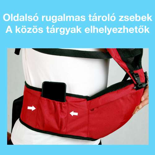 Dollcini Ergonomikus Babahordozó – Többpozíciós, 15 kg-ig
