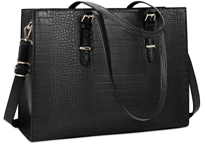 Dollcini Elegáns Női Laptoptáska – Vízálló PU Bőr, 15,6" Laptop Rekesz, Állítható Vállpánt