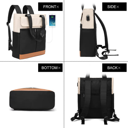 Dollcini, női divatos hátizsák, laptoptáska, futártáska, többfunkciós, vízálló, tartós és kényelmes